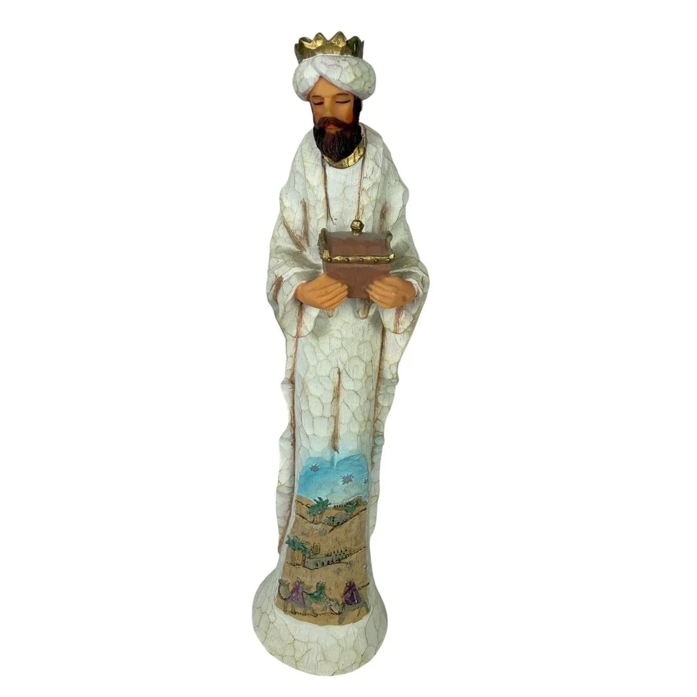 Thomas Kinkade King Gaspar Elegant Blessings Nativity Hawthorne Village 2009